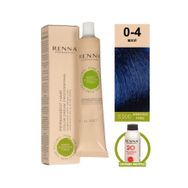 Renna 0-4 Mavi Amonyaksız Bitkisel Yıpranmış Saçlar İçin 60 ml Saç Boyası