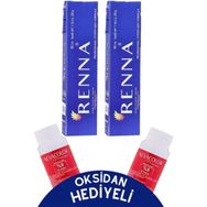 Renna 10-11 Yoğun Küllü Açık Sarı 2x60 ml Tüp Saç Boyası + Oksidan