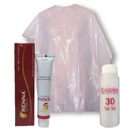 Renna 60 ml 8.11 Yoğun Küllü Açık Kumral Saç Boyası + Exicolor 60 ml 30 Volüm Oksidan + Boya Naylon Seti