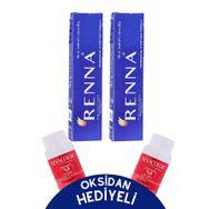 Renna 8-11 Yoğun Küllü Açık Kumral 2x60 ml Tüp Saç Boyası + Oksidan