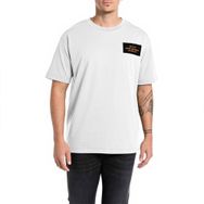 Replay 011 Doğal Beyaz Erkek T-shirt