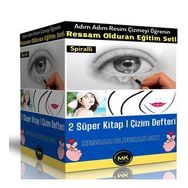 Ressam Olduran Eğitim Seti 2 Kitap ve Çizim Defteri Enine Boyuna Eğitim