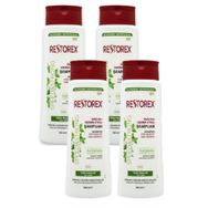 Restorex İnce Telli ve Yağlı Saçlar Sağlıklı Uzama Etkili 4x500 ml Şampuan