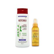 Restorex Uzama Etkili 500 ml Dökülme Karşıtı Şampuan + 100 ml Argan Saç Bakım Yağı