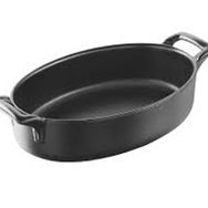 Revol Belle Cuisine 18 cm Siyah Oval Pişirme Tabağı