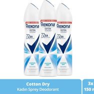 Rexona Cotton Dry 3x150 ml Kadın Sprey Deodorant