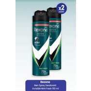 Rexona Fresh Mint 2x150 ml Erkek Sprey Deodorant