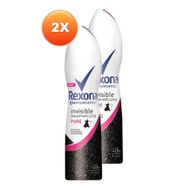 Rexona Invisible Black White Pure 2x150 ml Kadın Deodorant