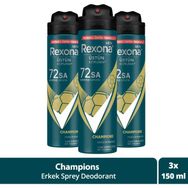 Rexona Men Champions 3x150 ml Sprey Deodorant