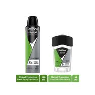Rexona Men Clinical Protection Active Fresh Men 45 ml Stick Deodorant ve Clinical Protection 150 ml Erkek Sprey Deodorant