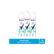 Rexona Ocean Fresh %0 Alüminyum 3x150 ml Kadın Sprey Deodorant