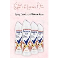 Rexona Şeftali ve Limon Otu 4x150 ml Sprey Deodorant