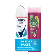 Rexona Shower Fresh 150 ml Sprey Deodorant + Elidor Avokado Üzüm Çekirdeği 200 ml Şampuan