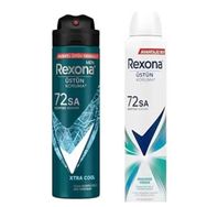 Rexona Shower Fresh 200 ml Kadın Sprey Deodorant ve Men Natural Fresh Mint 2x150 ml Erkek Sprey Deodorant