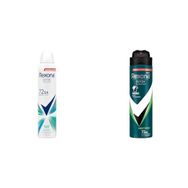Rexona Shower Fresh 200 ml Kadın Sprey Deodorant ve Men Natural Fresh Mint 2x150 ml Erkek Sprey Deodorant