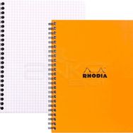 Rhodia Basic Kareli 80 gr 80 Yaprak Turuncu Kapak Spiralli Defter