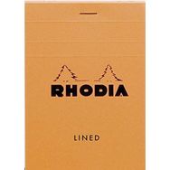 Rhodia Basic Turuncu Kapak 80 gr 80 Yaprak Çizgili Bloknot