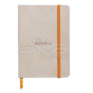 Rhodia Boutique Rodiarama İtalyan Deri Yumuşak Kapak Noktalı Beige A6