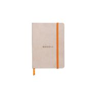 Rhodia Boutique Rodiarama Renkler İtalyan Deri Yumuşak Kapak Çizgili Beige A6 Defter