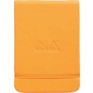 Rhodia Boutique Webnotebook Italyan Deri Kısa Kenarlı Ciltli Üstten Turuncu Sert Kapak Çizgili Defter