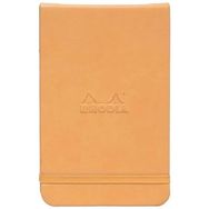 Rhodia Boutique Webnotebook Yandan Turuncu Sert Kapak İtalyan Deri Çizgili Defter