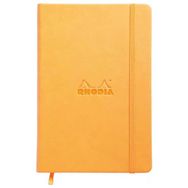 Rhodia Boutique Webnotebook Yandan Turuncu Sert Kapak İtalyan Deri Çizgisiz Defter