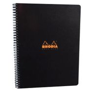 Rhodia Çizgili Siyah 225x297 mm Spiralli Defter