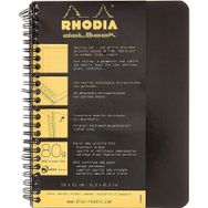 Rhodia Noktalı Siyah 160x210 mm Spiralli Defter