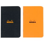 Rhodia RD119152 Basic 7,5x12 cm Kareli Turuncu+Siyah Renk 96 Yaprak Not Defteri