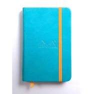 Rhodia Turquoise A6 96 Yaprak Boutique Rodiarama Renkler Italyan Deri Çizgisiz Defter