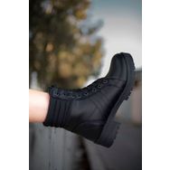 Riccon 0012285 Cilt Siyah Kadın Postal Bot