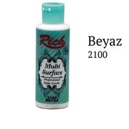 Rich 2100 130 ml Beyaz Multi Akrilik Boya