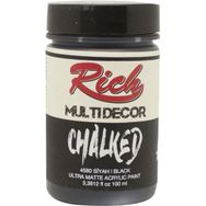 Rich 4580 Siyah 100 ml Multi Decor Chalked Akrilik Boya