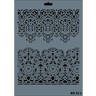 Rich Dantel Seri DN-914 35x25 cm Stencil