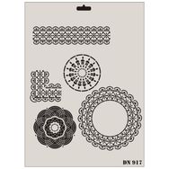Rich Dantel Seri DN-917 35x25 cm Stencil