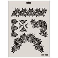 Rich Dantel Seri DN-918 35x25 cm Stencil