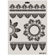 Rich Dantel Seri DN-924 35x25 cm Stencil