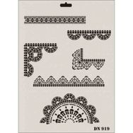 Rich DN-919 Dantel Stencil 25x35 cm Boyama Şablonu