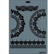 Rich DN-922 Dantel Stencil 25x35 cm Boyama Şablonu