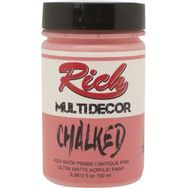 Rich Multi Decor Chalked 100 cc Antik Pembe Akrilik Boya