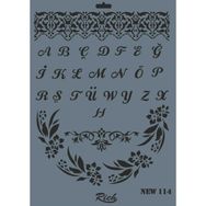 Rich N-114 Yeni Seri XL 35x25 cm Stencil