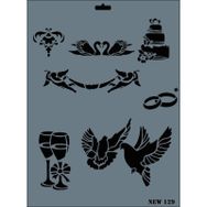 Rich N-129 Yeni Seri XL 35x25 cm Stencil