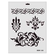 Rich New-118 Desen Stencil 25x35 cm Şablon