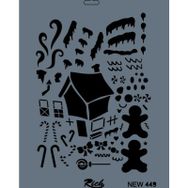 Rich NEW-449 Stencil 25x35 cm Boyama Şablonu