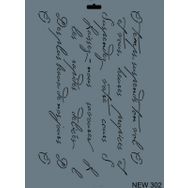 Rich New Seri N 302 35x25 cm Stencil