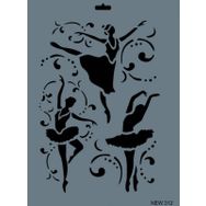 Rich New Seri N-312 35x25 cm Stencil