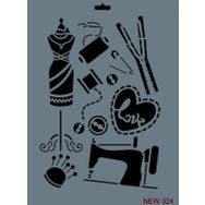 Rich New Seri N-324 35x25 cm Stencil