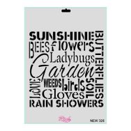 Rich New Seri N 326 35x25 cm Stencil