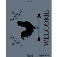 Rich New Seri N-416 25x35 cm Stencil