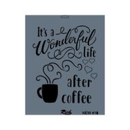 Rich New Seri N 418 35x25 cm Stencil